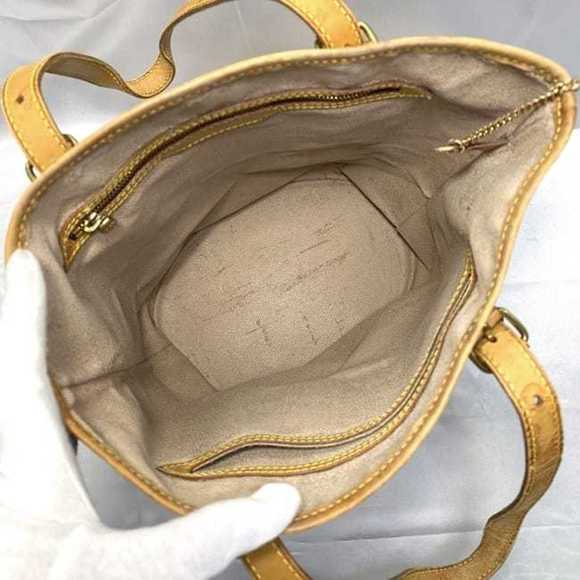 LOUIS VUITTON Tote Bag Bucket GM Monogram Canvas Tanned Leather FL0050  ⭐ - Picture 9 of 11